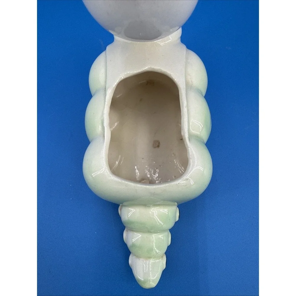 Vintage Anthropomorphic Caterpillar Planter Ceramic Figurine Worm Top Hat Bowtie